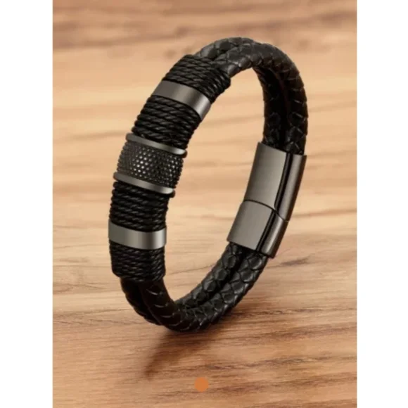 NWT Men's Vintage Leather Bracelet - Picture 1 of 3